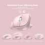 Micropack MP-V01W Silent, 1600Dpi, Ergonomic Wireless Mouse, Maximum Comfort Reduce palm fatigue when use for long time Pink