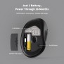 Micropack MP-V01W Silent, 1600Dpi, Ergonomic Wireless Mouse, Maximum Comfort Reduce palm fatigue when use for long time  Gray