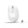 Micropack MP-V01W Silent, 1600Dpi, Ergonomic Wireless Mouse, Maximum Comfort Reduce palm fatigue when use for long time White