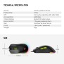 Fantech VX6 PHANTOM II, Advanced Sensor 7200DPI, RGB Lighting, PRO Wired Gaming Mouse