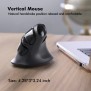 Micropack Speedy Pro MP-V03W, Vertical Wireless Mouse, 1600 Dpi, Dual Receiver USB-A + USB-C, Connect and switch Up To 2 Devices