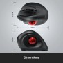 Micropack MP-V02W Silent, Vertical Trackball Wireless Mouse, 2400DPI, Ergonomic Design for maximum Comfort