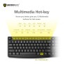 Micropack K206 Wired Keyboard, Silent & Comfortable keypad, Strong and Durable Material