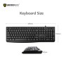 Micropack K206 Wired Keyboard, Silent & Comfortable keypad, Strong and Durable Material