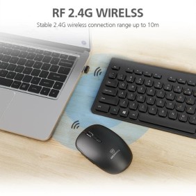 Micropack KM-228W Wireless Combo Keyboard & Mouse Ultra Slim & Ergo Design