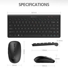 Micropack KM-228W Wireless Combo Keyboard & Mouse Ultra Slim & Ergo Design