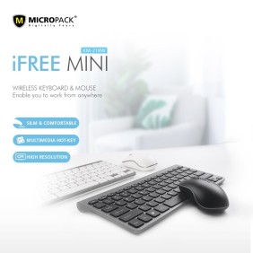 Micropack KM-218W Mini Elegant Wireless Combo Keyboard & Mouse