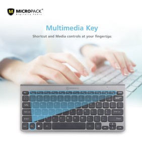 Micropack KM-218W Mini Elegant Wireless Combo Keyboard & Mouse