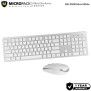 Micropack KM-236W Elegant Wireless Combo Keyboard & Mouse, Ultra Slim, Durable Structure & Stable Performance White