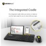 Micropack KM-238W Bluetooth and Wireless Combo Keyboard & Mouse, Can connect to 3 devices simultaneously White