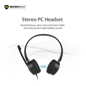 Micropack MHP-02 Chat & Stereo USB Computer Headset