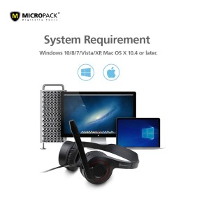 Micropack MHP-02 Chat & Stereo USB Computer Headset