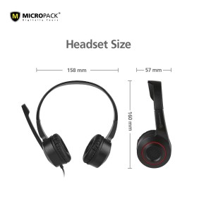 Micropack MHP-02 Chat & Stereo USB Computer Headset