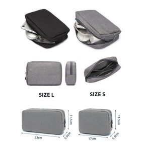 Electronics Organizer Travel Case Gray BE801