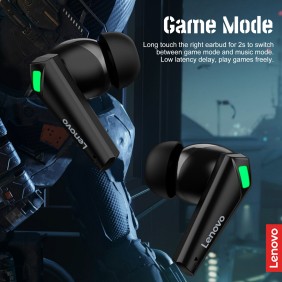 Lenovo TWS Wireless Bluetooth 5.1 Gaming Earbuds XT85II Black