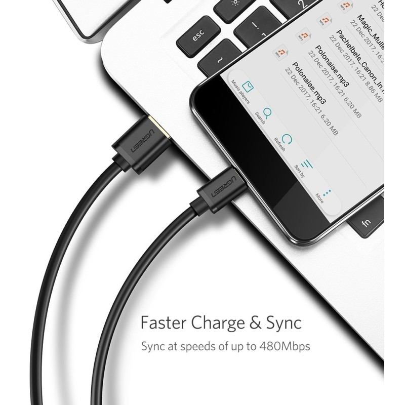 UGREEN USB-A to Micro USB Cable, Fast Charge, Available in 1M, 1.5M, 3M - US289 60136 60137 60141