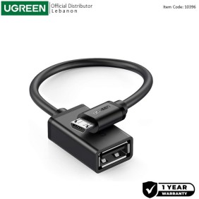 UGREEN OTG Cable Adapter from Micro-USB Male to USB-A Female - US133 10396