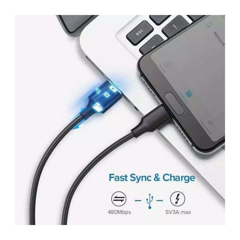 UGREEN USB-A to USB-C Cable, Fast Charge, Available in 1M, 1.5M, 3M - US287 60116 60117 60121 60826