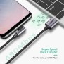 UGREEN USB-A to Angled USB-C Braided Cable & Aluminum Body, Fast Charge, 2M - US284 50942