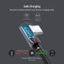 UGREEN USB-A to Angled USB-C Braided Cable & Aluminum Body, Fast Charge, 2M - US284 50942