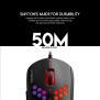 Fantech UX2 RAPTOR, PIX ART 12000DPI, Ultra light weight, RGB Lighting, Ultimate Wired Gaming Mouse with free pouch