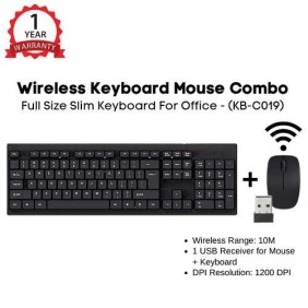 Mikuso KB-C019 Wireless Combo Keyboard & Mouse