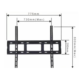 Fixed TV Bracket - Fits 70-120 Inch, High Quality GJ-0040S