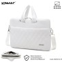 Kinmac Business Laptop Bag KMC434-35 White Embroidery, High Quality, Soft Interior Lining & Water-resistant