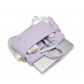 Kinmac Business Laptop Bag KMC432-33 Purple Embroidery, High Quality, Soft Interior Lining & Water-resistant