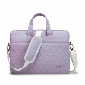 Kinmac Business Laptop Bag KMC432-33 Purple Embroidery, High Quality, Soft Interior Lining & Water-resistant