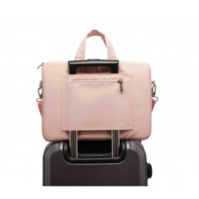 Kinmac Business Laptop Bag KMC430-31 Pink Embroidery, High Quality, Soft Interior Lining & Water-resistant