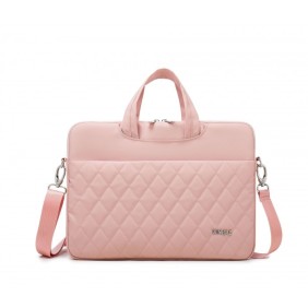 Kinmac Business Laptop Bag KMC430-31 Pink Embroidery, High Quality, Soft Interior Lining & Water-resistant