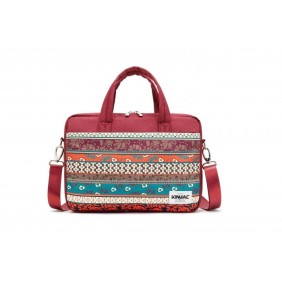 Kinmac Business Laptop Bag KMC424-25 Red Bohemian, Durable and Water-resistant