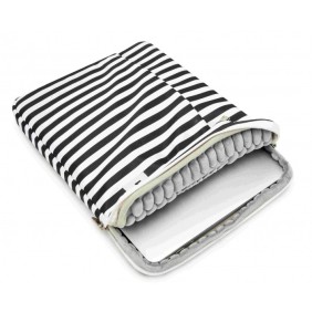 Kinmac Vertical Design Sleeve KMS406 Black Stripe, Full Protection & Water-resistant