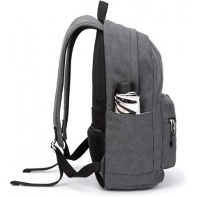 Kinmac Backpack KMB438 Gray Canvas, Fashion Design, High Quality, Soft Interior Lining & Water-resistant