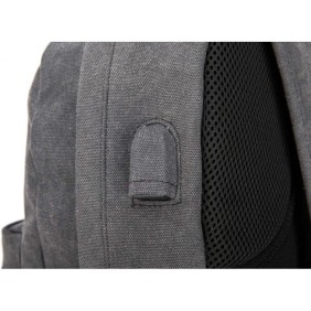 Kinmac Backpack KMB438 Gray Canvas, Fashion Design, High Quality, Soft Interior Lining & Water-resistant