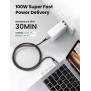 UGREEN USB-C to USB-C 100W Braided Cable & Aluminum Body, Available in 2M, 3M - US316 70429 90120