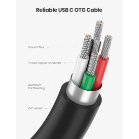 UGREEN OTG Cable Adapter From USB-C 3.1 Male to USB-A 3.0 Female - US154 30701