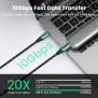 UGREEN USB-C 3.1 GEN2 Male to Male Cable support 4K@60Hz, 10Gbps, 240W, 1M - US355 80150