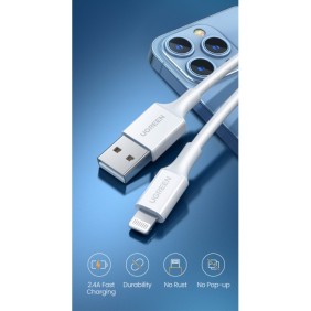 UGREEN USB-A to Lightning Cable, MFI Apple Certified, Fast Charging, 1M - US155 80822 20728