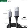 UGREEN USB-A to Lightning Braided Cable & Aluminum Body, MFI Apple Certified, Fast Charging 1.5M - US199 60162 60157