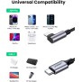 UGREEN USB-C to Angled Lightning Braided Cable & Aluminum Body, MFI Apple Certified, Fast Charging, 2M - US305 60765