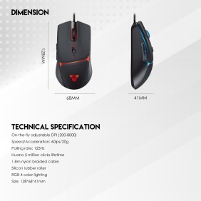 Fantech P51 Gaming Set 5in1: Keyboard + Mouse + Mousepad + Headset + Stand Headset, RGB Lighting, The Essential Gaming Bundle