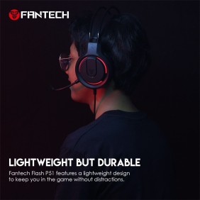 Fantech P51 Gaming Set 5in1: Keyboard + Mouse + Mousepad + Headset + Stand Headset, RGB Lighting, The Essential Gaming Bundle