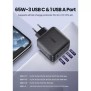 UGREEN 65W GaN Tech Chip, 4 Ports Charger for Phones, Tablets, Ipads, Laptops & MacBooks - CD224 70774