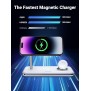 UGREEN 25W 3-In-1 MagSafe Fast Wireless Charging Station Or Magnetic for Apple Watch, iPhone & Air pods - CD278 90326