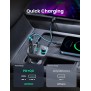 UGREEN 31.5W PD Fast Car Charger with FM & Bluetooth Transmitter + USB MP3 & TF Slot Reader - CD229 80910