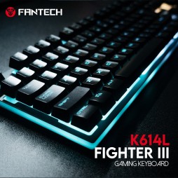 Fantech K614L FIGHTER III, Mechanical Feel, RGB Lighting, Wired Gaming Keyboard