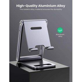 UGREEN Aluminum Alloy, Multi-Angle Stand Support Phone and Tablet Up to 7.9", Durable Structure, Stable & Reliable - LP263 80708