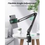 UGREEN Phone & Tablet Ipad Holder Up to 12.9 Inch, Long Lazy Arm, Premium aluminum alloy, 360 degree adjustable - LP142 50394